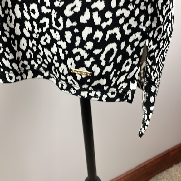 Ellen Tracy Zip Front Dress Blouse SZ S 3/4 Length Sleeves - Picture 8 of 13